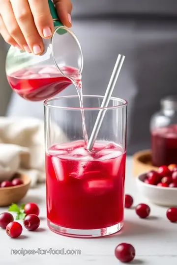 Effervescent Cranberry Elderflower Delight steps