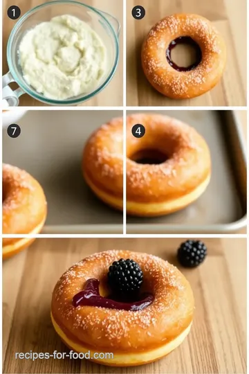 Flaky Vegan Donuts with Blackberry Filling steps