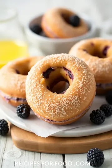 Flaky Vegan Donuts with Blackberry Filling