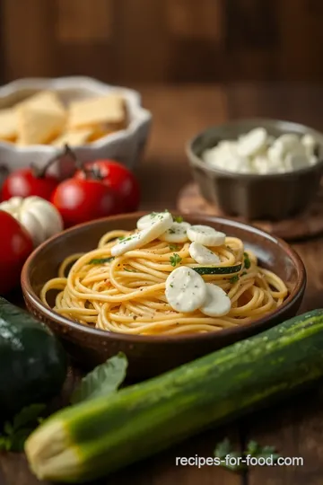 Fry Zucchini Basil Gluten-Free Pasta ingredients