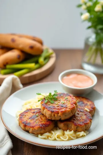 Fry Ground Pork Breakfast Sausage Patties presentation