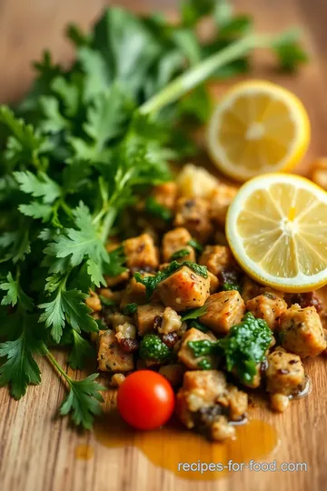 Sautéed Tempeh with Zesty Chimichurri Sauce ingredients