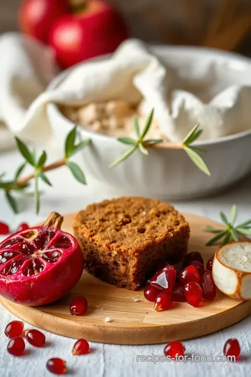 Bake Gingerbread Cake with Sweet Pomegranate ingredients