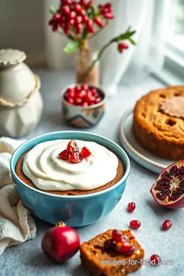 Bake Gingerbread Cake with Sweet Pomegranate steps