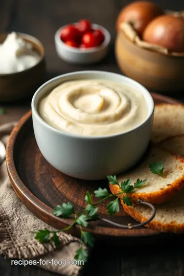 Gourmet Tarragon Mashed Potato Soup presentation