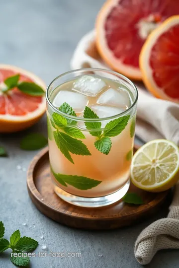 Chill Grapefruit-Mint Delight ingredients