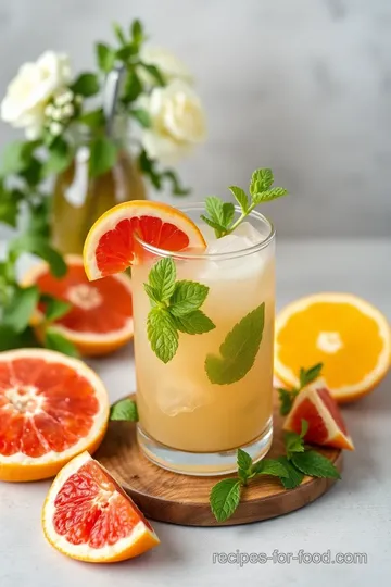 Chill Grapefruit-Mint Delight presentation