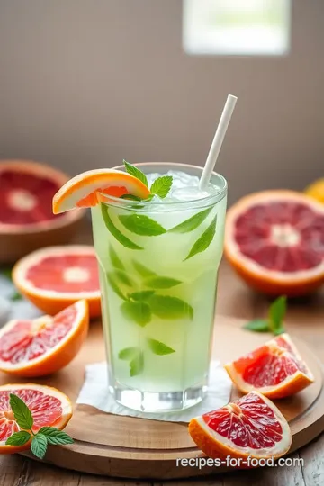 Chill Grapefruit-Mint Delight steps