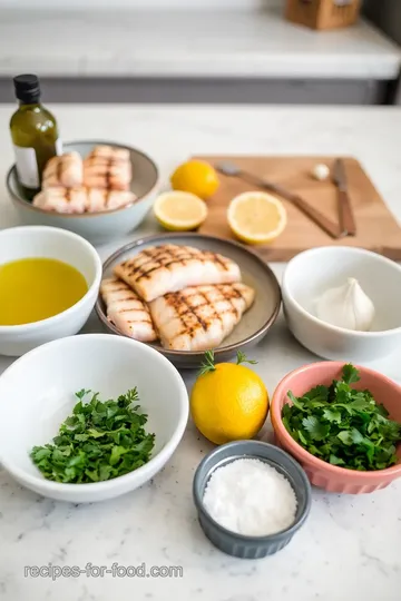 Grilled California Corbina with Fresh Herbs ingredients