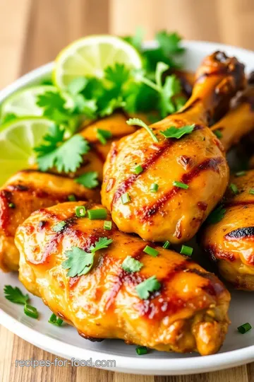 Marinated Mojo Drumsticks presentation