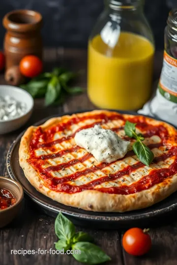 Grilled Pizza with Crispy Shell in 40 Minutes ingredients