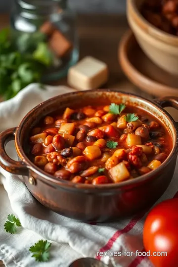 Hearty Vegan Chili Delight presentation