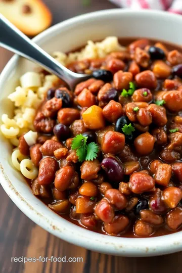 Deer Camp Venison Chili presentation