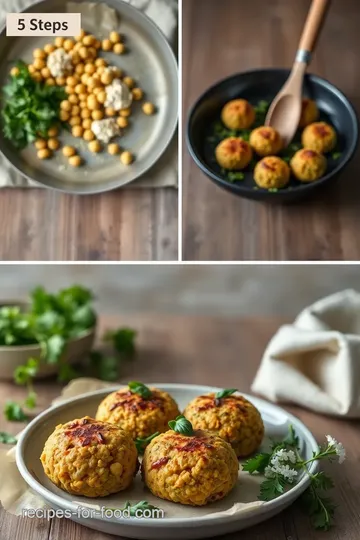 Herby Vegan Falafel Delight steps