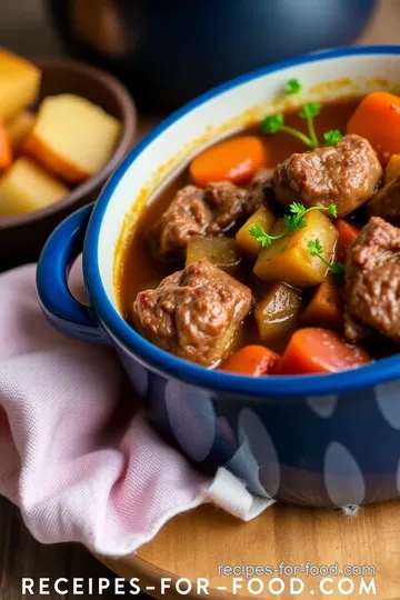 Braised Little Shire Cattle Beef Stew presentation