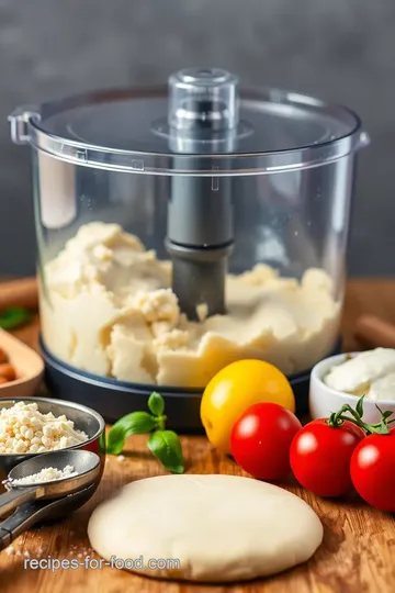 Perfect Food Processor Pizza Dough ingredients