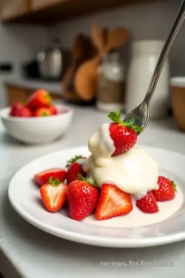 White Chocolate Dipping Sauce for Strawberries steps