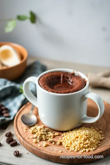 Microwave Chocolate Peanut Butter Mug Cake ingredients