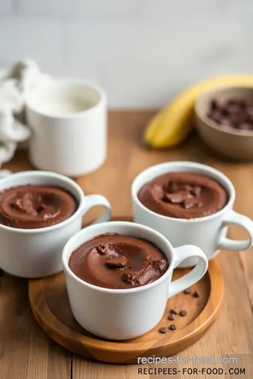 Microwave Chocolate Peanut Butter Mug Cake steps