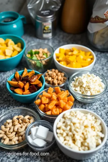 Dried Tropical Fruit Salad ingredients