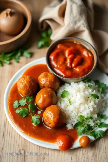 Moroccan Spice Meatballs in a Savory Tomato Sauce ingredients