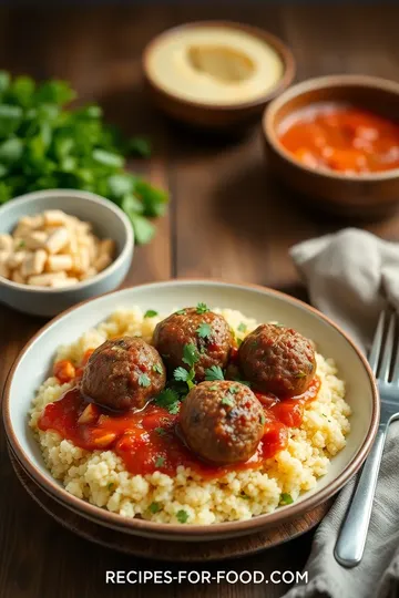 Moroccan Vegan Meatballs with Couscous