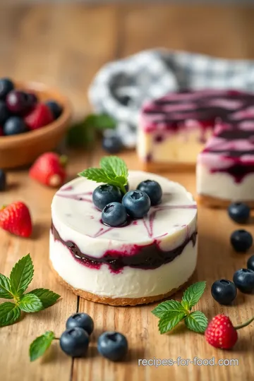 No-Bake Blueberry Cheesecake ingredients