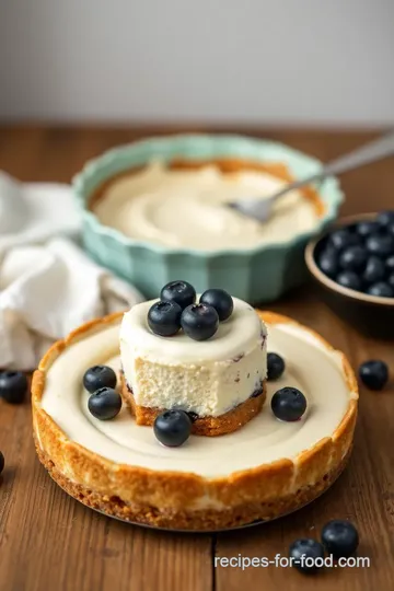 No-Bake Blueberry Cheesecake steps