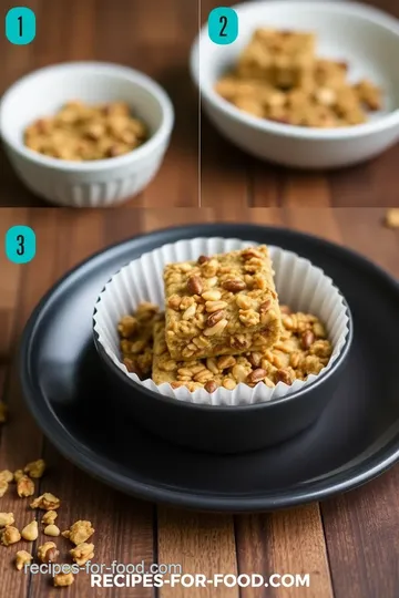 Nutty Matcha Granola with Blueberries steps