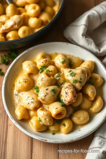 Creamy Chicken Gnocchi presentation