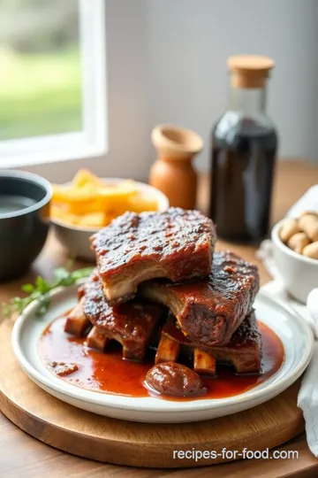 Oven-Baked Country Style Beef Ribs presentation