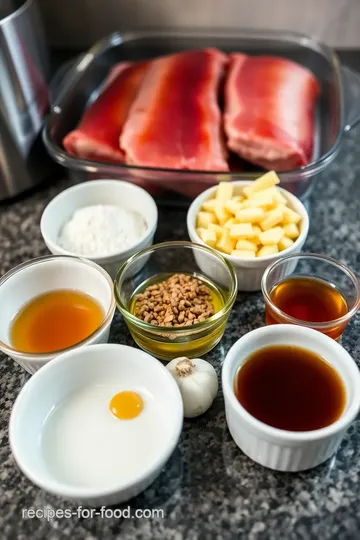 Oven-Baked Riblets with Sweet Glaze ingredients