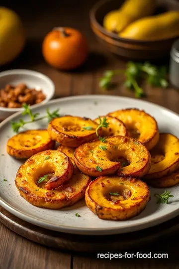 Pan Fried Yellow Squash with Crispy Coating presentation