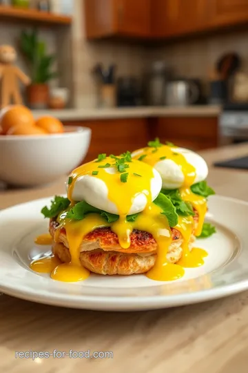 Pterodactyl Eggs Benedict on a Croissant steps