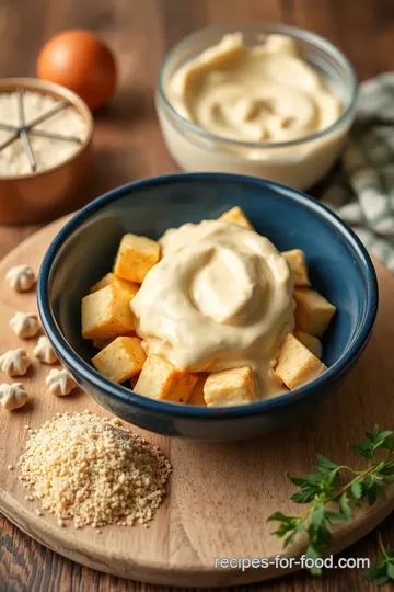 Quick and Creamy Vegan Tofu Mayonnaise ingredients