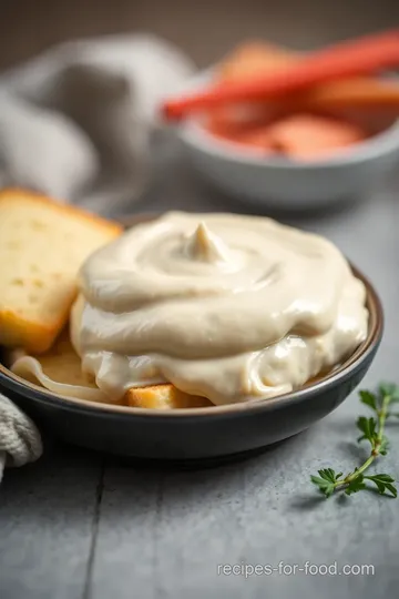 Quick and Creamy Vegan Tofu Mayonnaise presentation