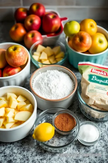 Quick and Easy Bisquick Apple Cobbler ingredients