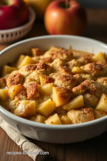 Quick and Easy Bisquick Apple Cobbler presentation