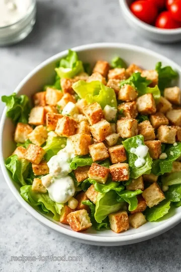 Classic Caesar Salad Recipe presentation