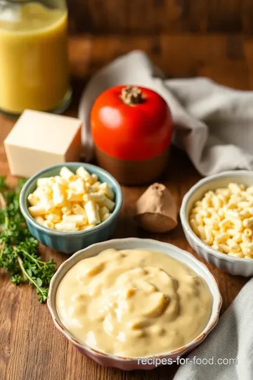 Best Homemade Cheese Sauce for Mac and Cheese ingredients