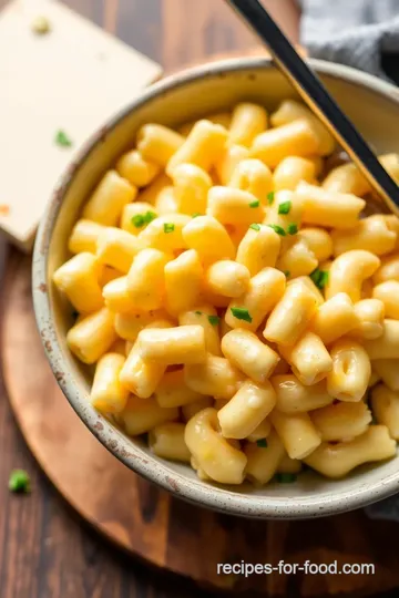 Flourless Mac and Cheese presentation