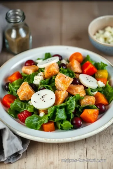 Smoked Salmon Cobb Salad ingredients