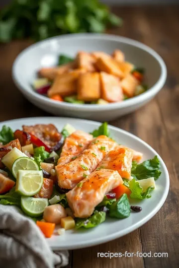 Smoked Salmon Cobb Salad steps