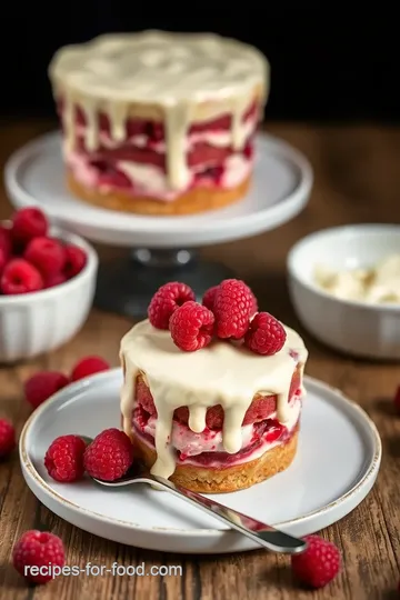 Raspberry Delight with Creamy Drizzle steps