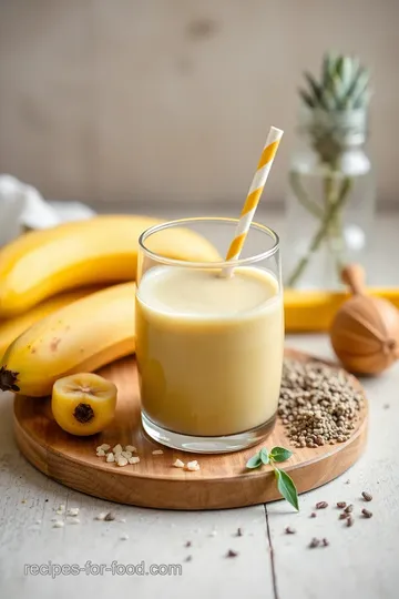 Blend Pineapple Banana Smoothie Delight ingredients