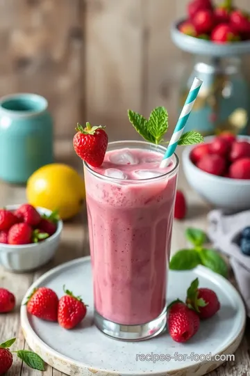 Refreshing Blend Berry Mojito Smoothie steps