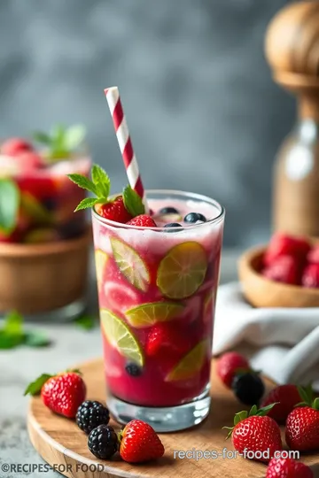 Refreshing Berry Mojito Smoothie Delight