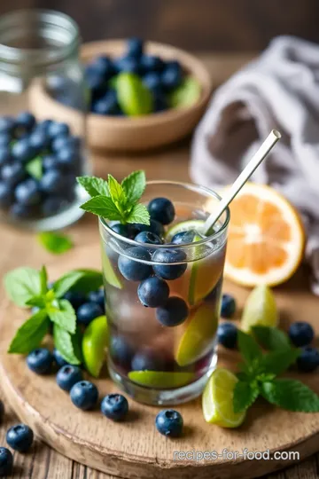 Refreshing Blueberry Mojitos steps