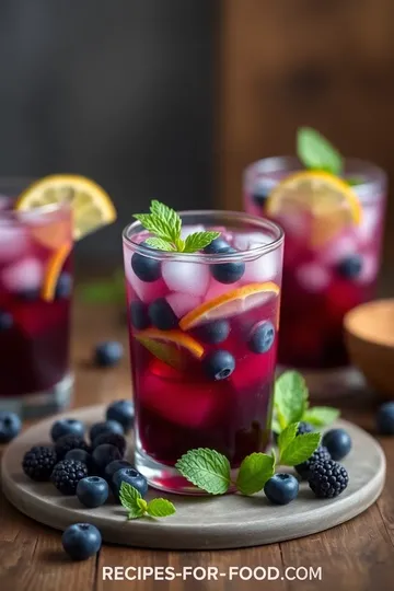 Refreshing Blueberry Mojitos