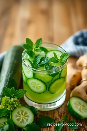 Refreshing Cucumber Ginger Mocktail ingredients